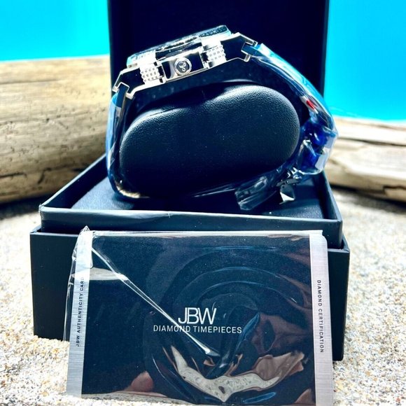 JBW Saxon JB-6101L-10B 10 Year Quartz Mens Watch With 16 Diamonds ( 0.16 ctw) - Picture 4 of 7